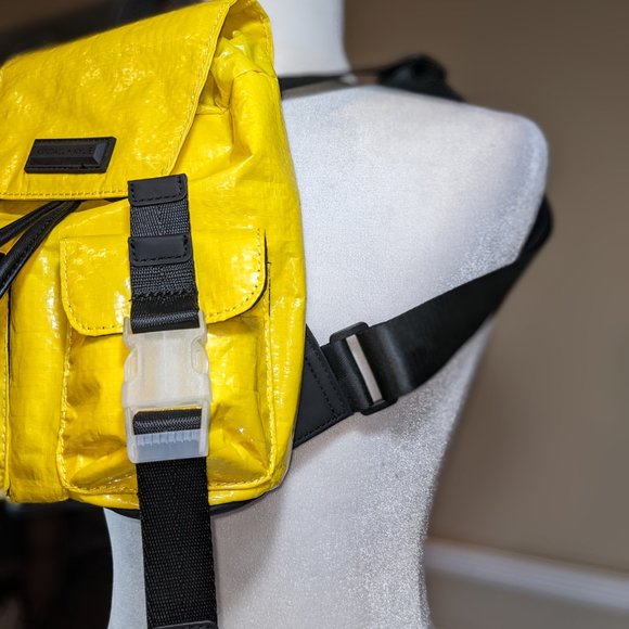 SOLD - KENDALL + KYLIE Parker Mini Backpack in Yellow and Black - Picture 4 of 8